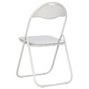 vidaXL Összecsukható szék 8 pcs Fehér 48 x 43,5 x 81 cm Műbőr