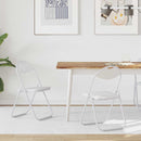 vidaXL Összecsukható szék 2 pcs Fehér 48 x 43,5 x 81 cm Műbőr