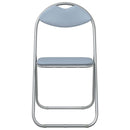 vidaXL Összecsukható szék 2 pcs Szürke 48 x 43,5 x 81 cm Műbőr
