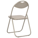 vidaXL Összecsukható szék 2 pcs Homokszín 48 x 43,5 x 81 cm Műbőr