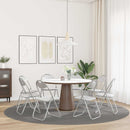 vidaXL Összecsukható szék 8 pcs Fehér és Szürke 48 x 43,5 x 81 cm