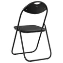 vidaXL Összecsukható szék 8 pcs Fekete 48 x 43,5 x 81 cm Műbőr