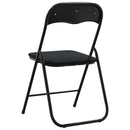vidaXL Összecsukható szék 2 pcs Fekete 48 x 44 x 78 cm Bársony