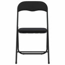 vidaXL Összecsukható szék 2 pcs Fekete 48 x 44 x 78 cm Bársony