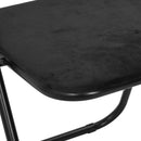 vidaXL Összecsukható szék 8 pcs Fekete 48 x 44 x 78 cm Bársony