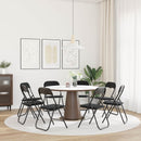vidaXL Összecsukható szék 8 pcs Fekete 48 x 44 x 78 cm Bársony