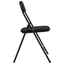 vidaXL Összecsukható szék 8 pcs Fekete 48 x 44 x 78 cm Bársony
