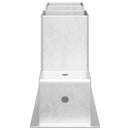 vidaXL Tűzifa Halmozó Segéd 12 db Ezüst 34 x 10 x 15 cm Acél