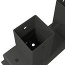 vidaXL Tűzifa Halmozó Segéd 2 db Antracitszürke 34 x 10 x 15 cm Acél