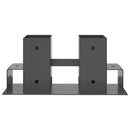 vidaXL Tűzifa Halmozó Segéd 12 db Antracitszürke 34 x 10 x 15 cm Acél