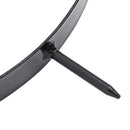 vidaXL Fű Levegőztető Kengyel Cölöpökkel 5 pcs Fekete Ø 300 mm Vas