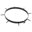 vidaXL Fű Levegőztető Kengyel Cölöpökkel 5 pcs Fekete Ø 300 mm Vas
