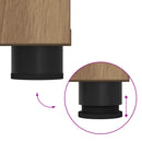 vidaXL Cipőpad Párnával Kézműves Tölgy 80 x 38 x 46 cm Szerelt Fa