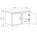 vidaXL Cipőpad Párnával Kézműves Tölgy 60 x 38 x 46 cm Szerelt Fa