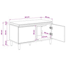 vidaXL Cipőpad Párnával Kézműves Tölgy 80 x 38 x 46 cm Szerelt Fa