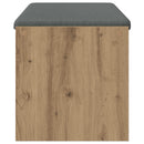 vidaXL Cipőpad Párnával Kézműves Tölgy 103 x 38 x 40 cm Szerelt Fa