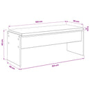vidaXL Cipőpad Párnával Kézműves Tölgy 103 x 38 x 40 cm Szerelt Fa