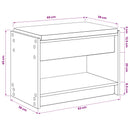 vidaXL Cipőpad Párnával Kézműves Tölgy 63 x 38 x 45 cm Szerelt Fa