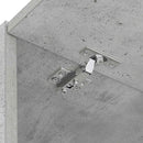 vidaXL Mosógép Szekrény tárolóval Beton 67,5 x 68 x 200 cm Faanyag