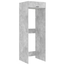 vidaXL Mosógép Szekrény tárolóval Beton 67,5 x 68 x 200 cm Faanyag
