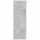 vidaXL Mosógép Szekrény tárolóval Beton 67,5 x 68 x 200 cm Faanyag