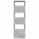 vidaXL Mosókonyha Szekrény tárolóval Beton 50 x 68 x 162 cm Faanyag
