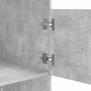 vidaXL Mosókonyha Szekrény tárolóval ajtóval Beton Faanyag