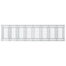vidaXL Gabion emelt ágy 3 pcs Ezüst