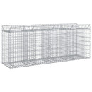 vidaXL Gabion emelt ágy 2 pcs Ezüst
