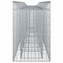 vidaXL Gabion emelt ágy 2 pcs Ezüst