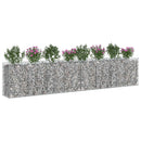 vidaXL Gabion emelt ágy 3 pcs Ezüst