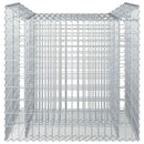 vidaXL Gabion emelt ágy 2 pcs Ezüst