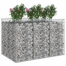 vidaXL Gabion emelt ágy 2 pcs Ezüst