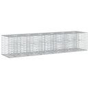 vidaXL Gabion emelt ágy 2 pcs Ezüst 260 x 60 x 55 cm Horganyzott acél