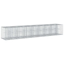 vidaXL Gabion emelt ágy 2 pcs Ezüst 340 x 60 x 55 cm Horganyzott acél