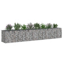 vidaXL Gabion emelt ágy 2 pcs Ezüst 340 x 60 x 55 cm Horganyzott acél