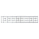 vidaXL Gabion emelt ágy 2 pcs Ezüst 340 x 60 x 55 cm Horganyzott acél