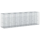vidaXL Gabion emelt ágy 2 pcs Ezüst 250 x 50 x 80 cm Horganyzott acél