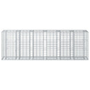 vidaXL Gabion emelt ágy 2 pcs Ezüst 250 x 50 x 80 cm Horganyzott acél