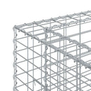 vidaXL Gabion emelt ágy 2 pcs Ezüst 330 x 50 x 80 cm Horganyzott acél