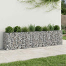 vidaXL Gabion emelt ágy 2 pcs Ezüst 330 x 50 x 80 cm Horganyzott acél