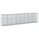 vidaXL Gabion emelt ágy 2 pcs Ezüst 330 x 50 x 80 cm Horganyzott acél