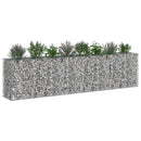 vidaXL Gabion emelt ágy 2 pcs Ezüst 330 x 50 x 80 cm Horganyzott acél