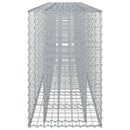 vidaXL Gabion emelt ágy 2 pcs Ezüst 330 x 50 x 80 cm Horganyzott acél