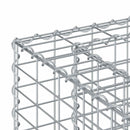 vidaXL Gabion emelt ágy 2 pcs Ezüst 130 x 50 x 150 cm Horganyzott acél