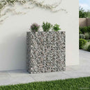 vidaXL Gabion emelt ágy 2 pcs Ezüst 130 x 50 x 150 cm Horganyzott acél