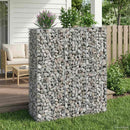 vidaXL Gabion emelt ágy 2 pcs Ezüst 130 x 50 x 150 cm Horganyzott acél