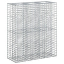 vidaXL Gabion emelt ágy 2 pcs Ezüst 130 x 50 x 150 cm Horganyzott acél