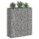 vidaXL Gabion emelt ágy 2 pcs Ezüst 130 x 50 x 150 cm Horganyzott acél