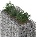 vidaXL Gabion emelt ágy 2 pcs Ezüst 130 x 50 x 150 cm Horganyzott acél